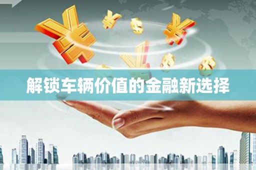 庐江解锁车辆价值的金融新选择