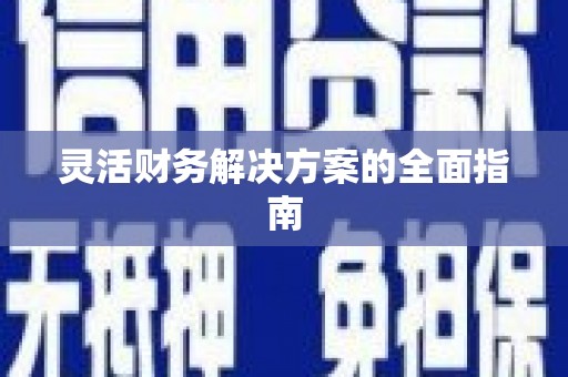 庐江灵活财务解决方案的全面指南