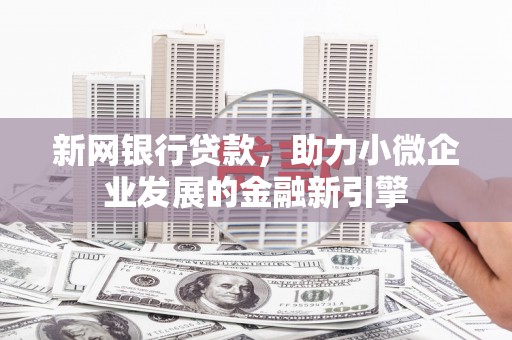 庐江新网银行贷款，助力小微企业发展的金融新引擎