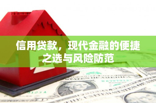 庐江信用贷款，现代金融的便捷之选与风险防范