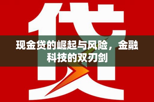 庐江现金贷的崛起与风险，金融科技的双刃剑