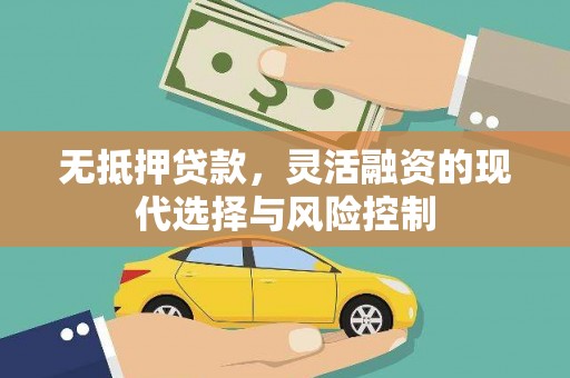 庐江无抵押贷款，灵活融资的现代选择与风险控制