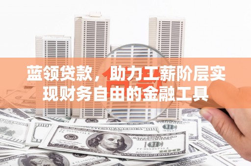 庐江蓝领贷款，助力工薪阶层实现财务自由的金融工具