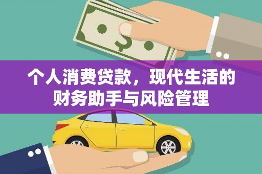 庐江个人消费贷款，现代生活的财务助手与风险管理