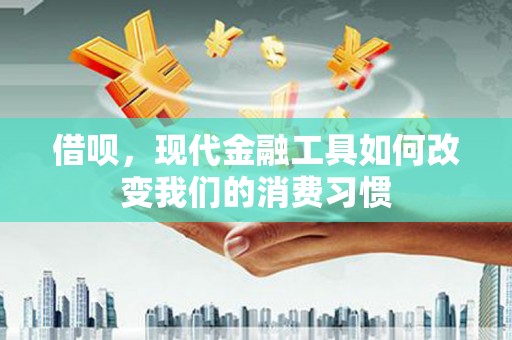 庐江借呗，现代金融工具如何改变我们的消费习惯