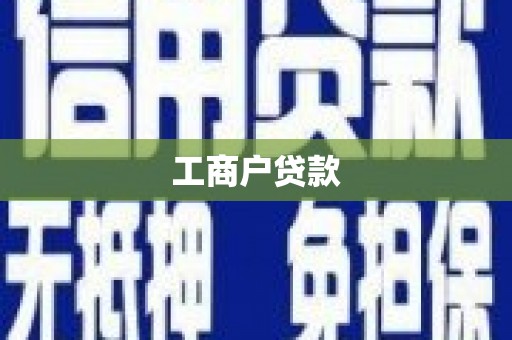 庐江工商户贷款