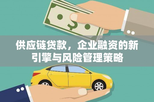 庐江供应链贷款，企业融资的新引擎与风险管理策略