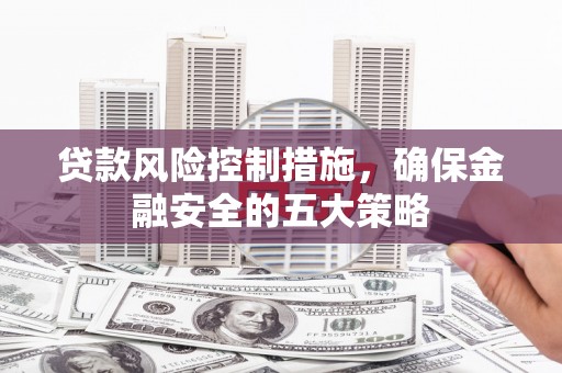 庐江贷款风险控制措施，确保金融安全的五大策略