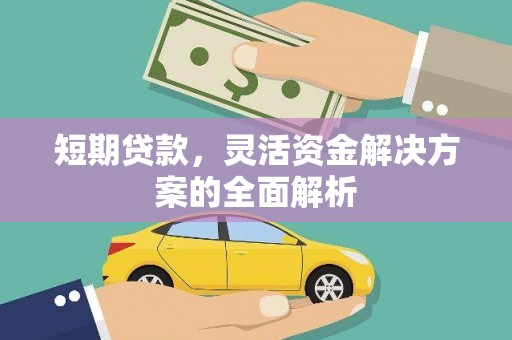 庐江短期贷款，灵活资金解决方案的全面解析