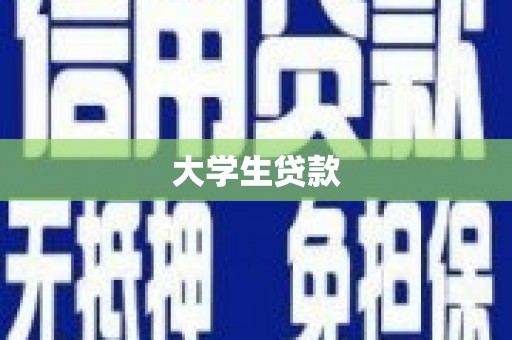 庐江大学生贷款