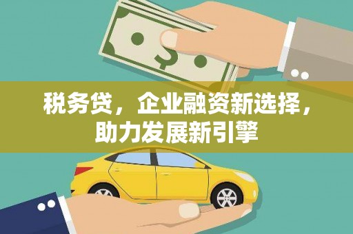 庐江税务贷，企业融资新选择，助力发展新引擎