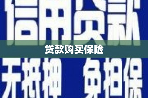 庐江贷款购买保险