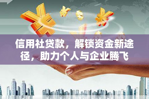庐江信用社贷款，解锁资金新途径，助力个人与企业腾飞