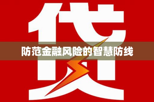 庐江防范金融风险的智慧防线